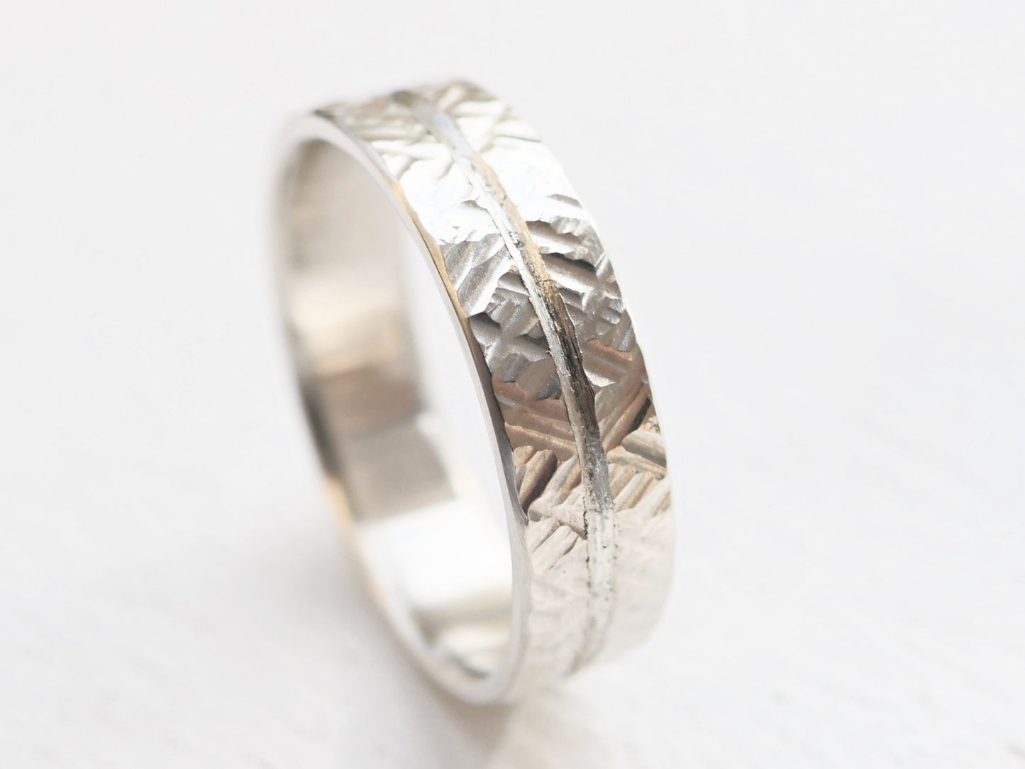 modern wedding band sterling silver stacking ring