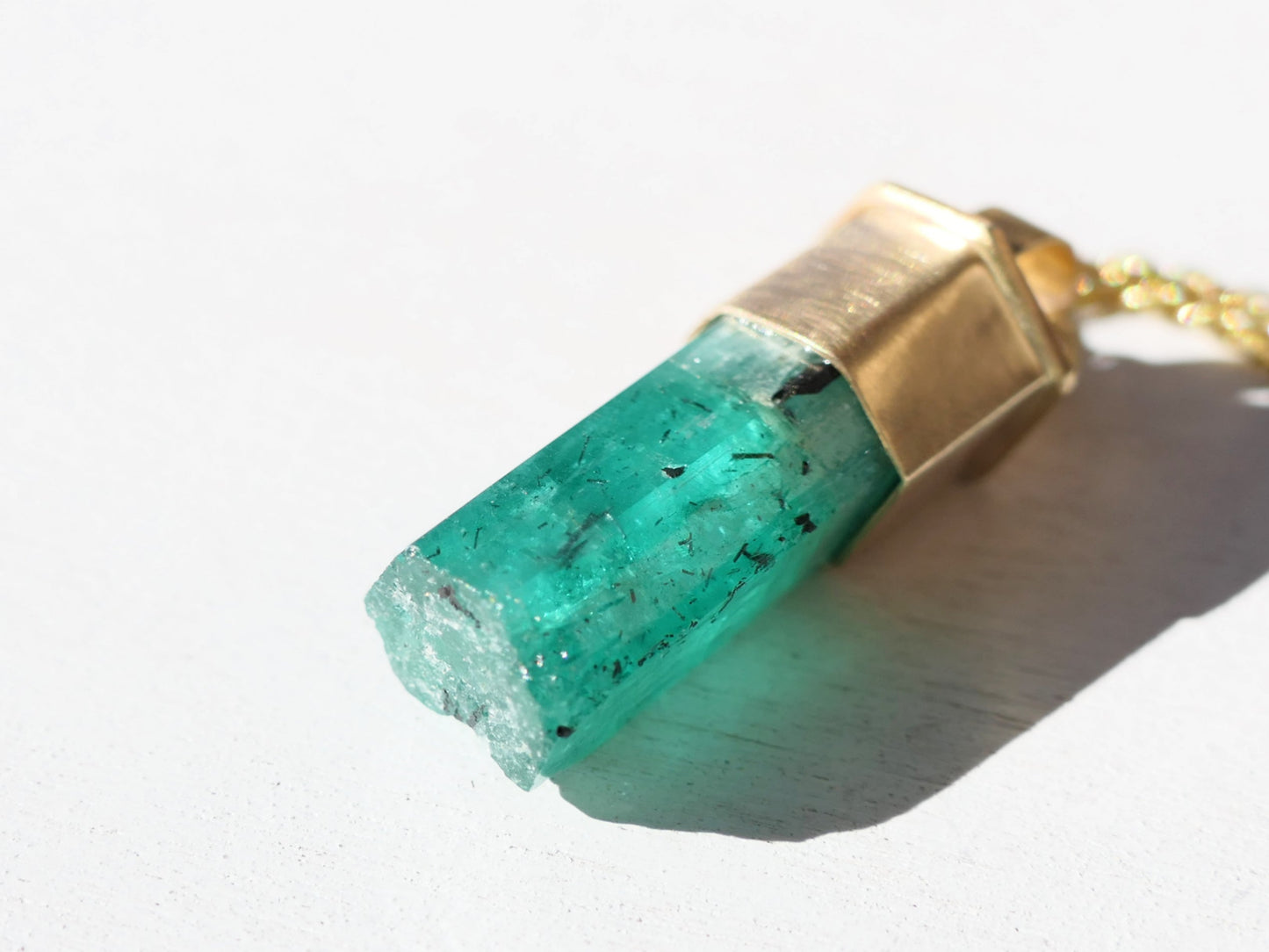 natural Emerald crystal jewelry