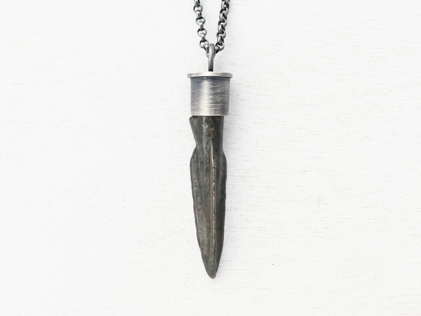 Bronze Arrowhead Necklace