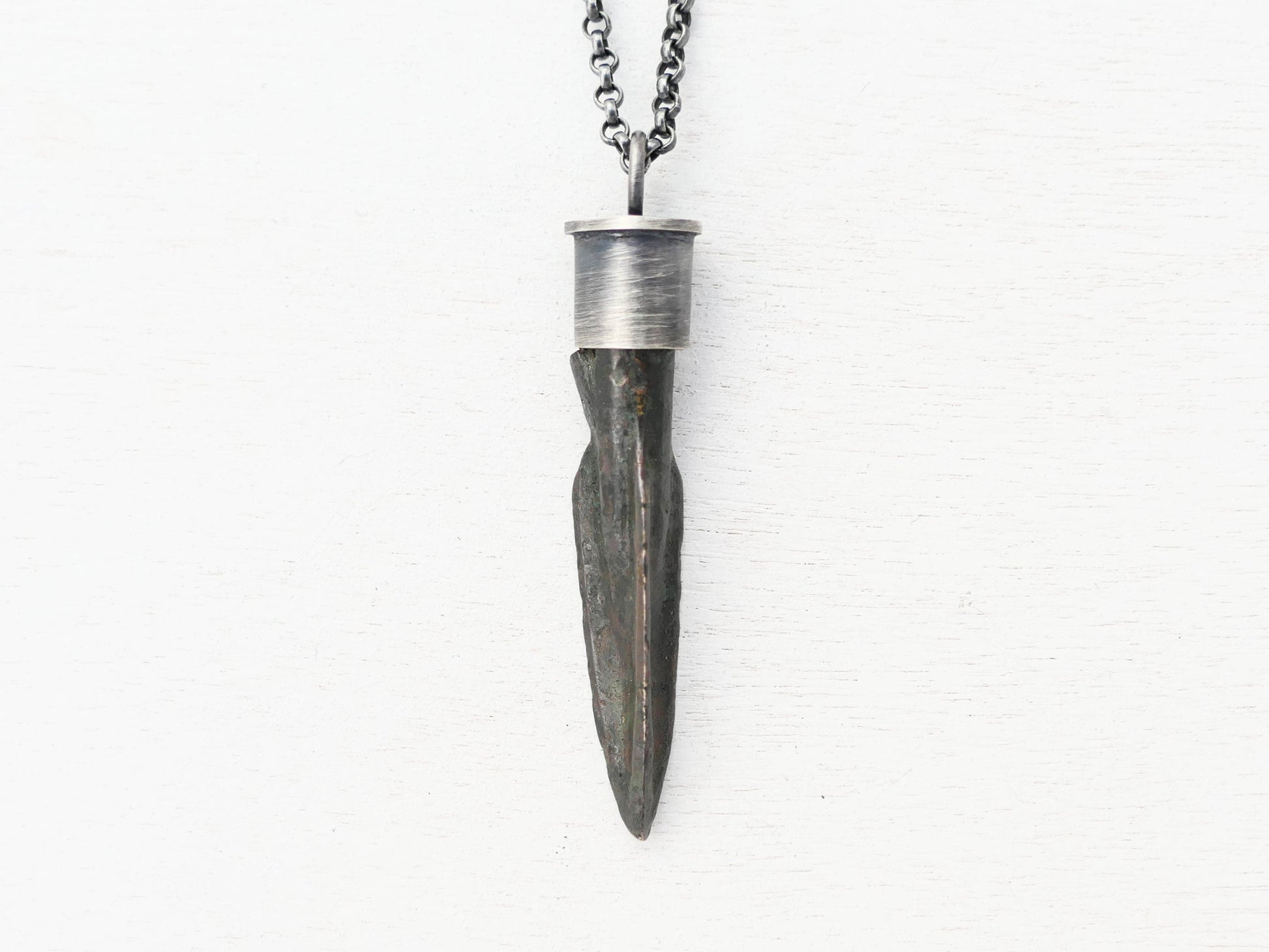 Bronze Arrowhead Necklace
