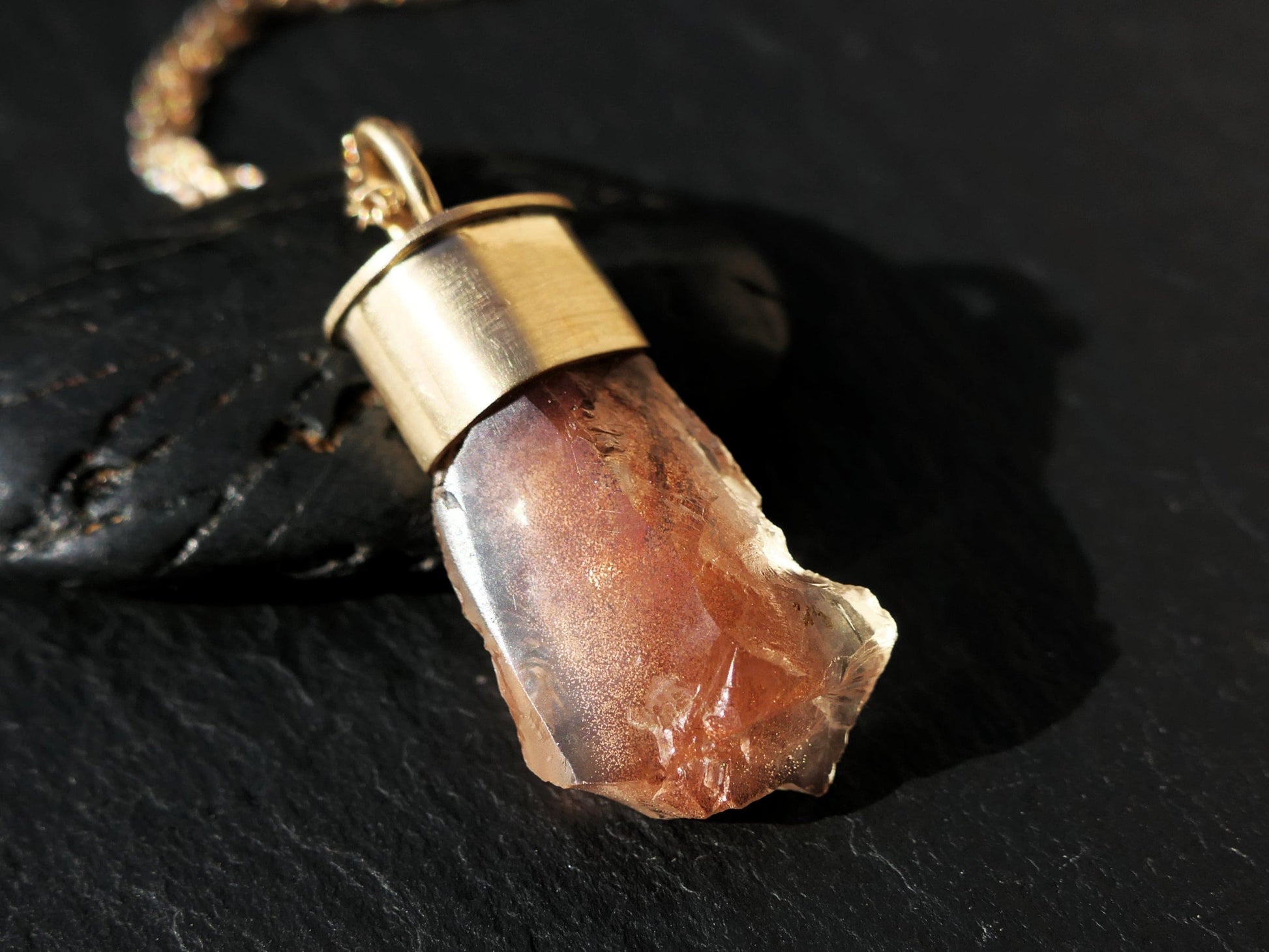 Oregon sunstone pendant