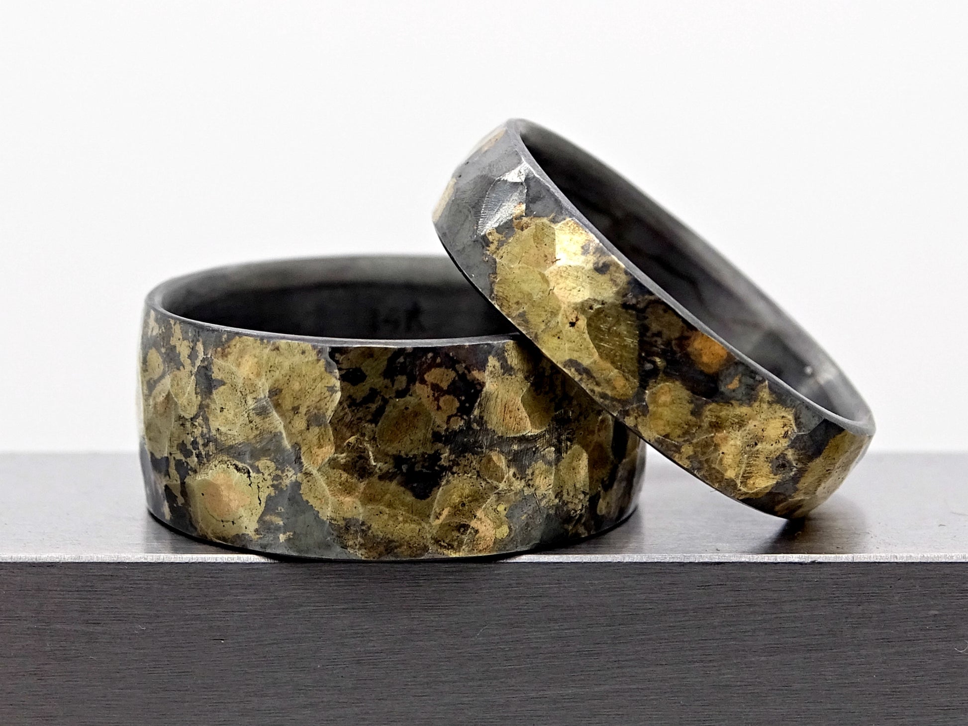 hammered ring set