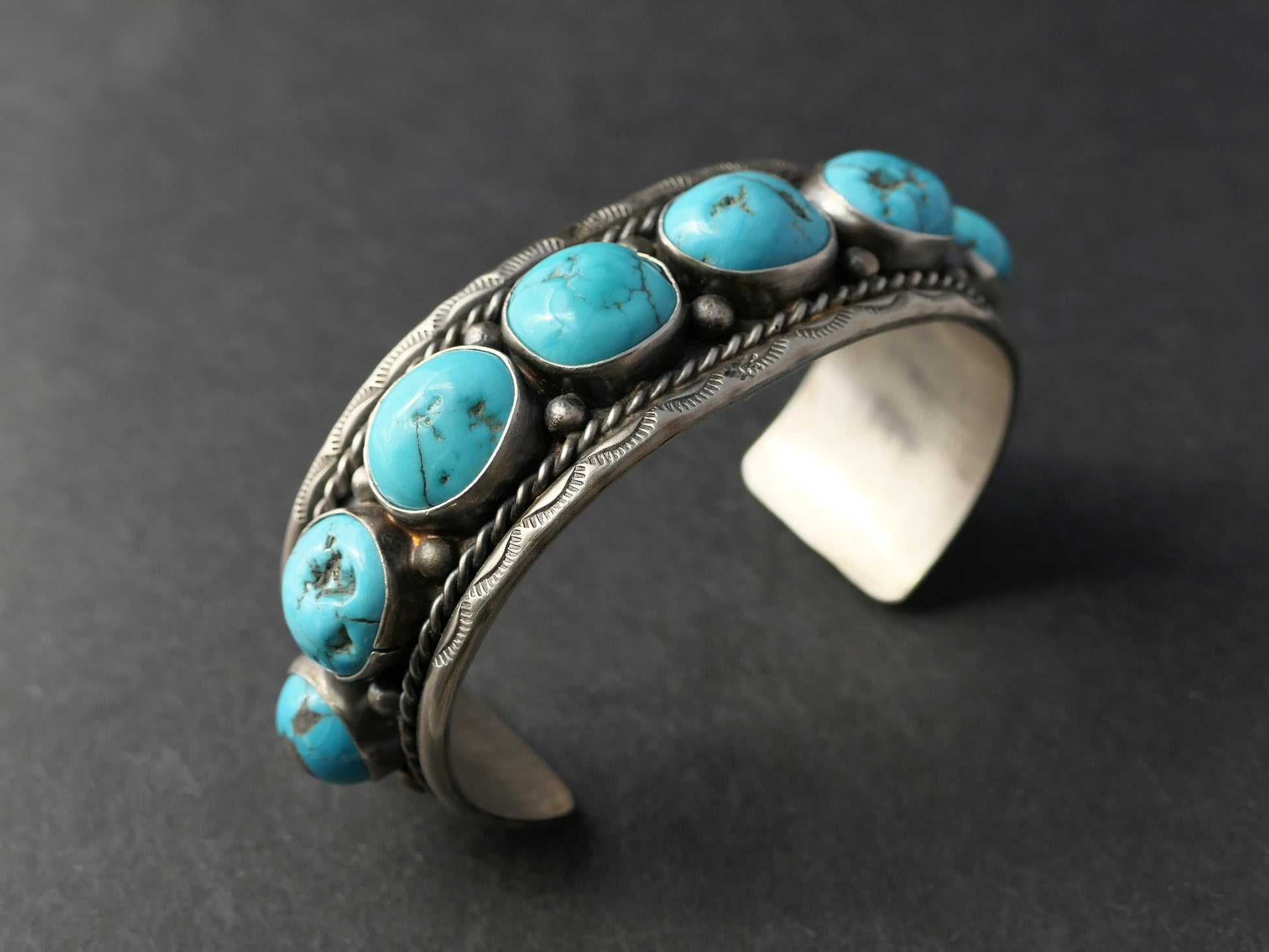 turquoise silver cuff bracelet