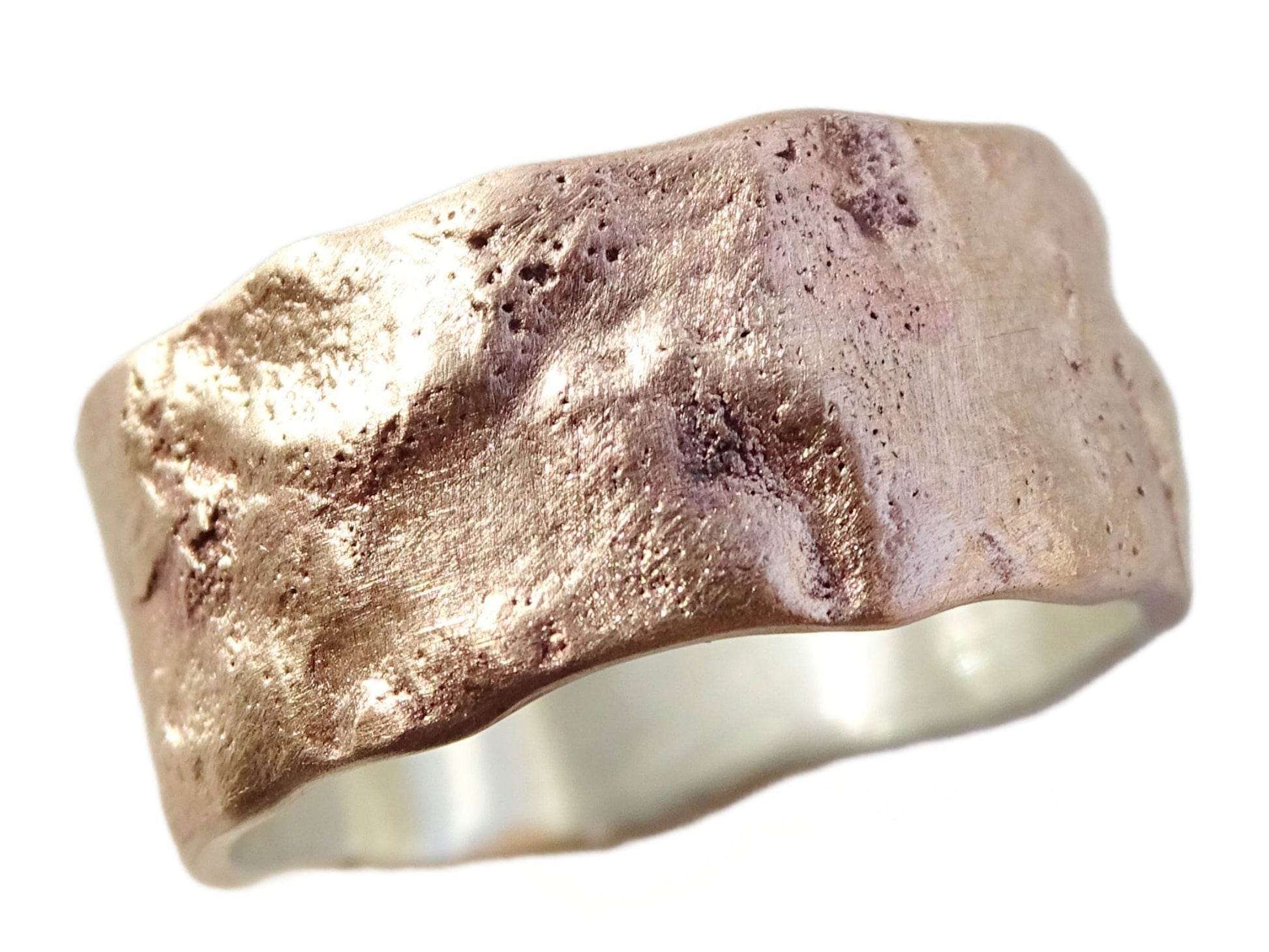 bronze silver ring