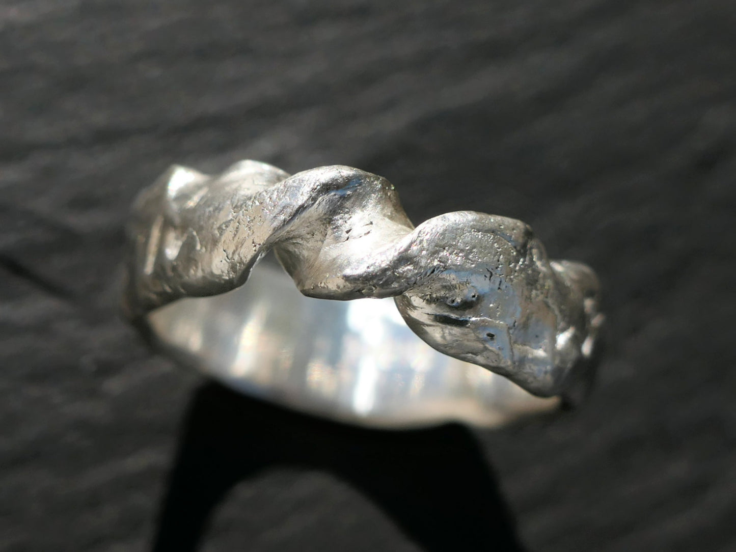 Silver Infinity Ring Unique wedding band