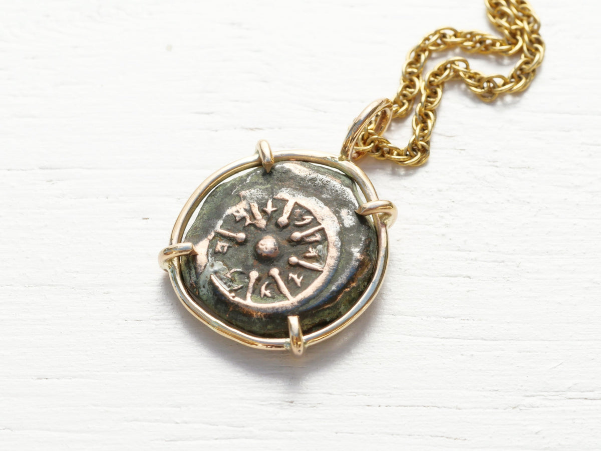 Genuine Widows Mite necklace gold filled