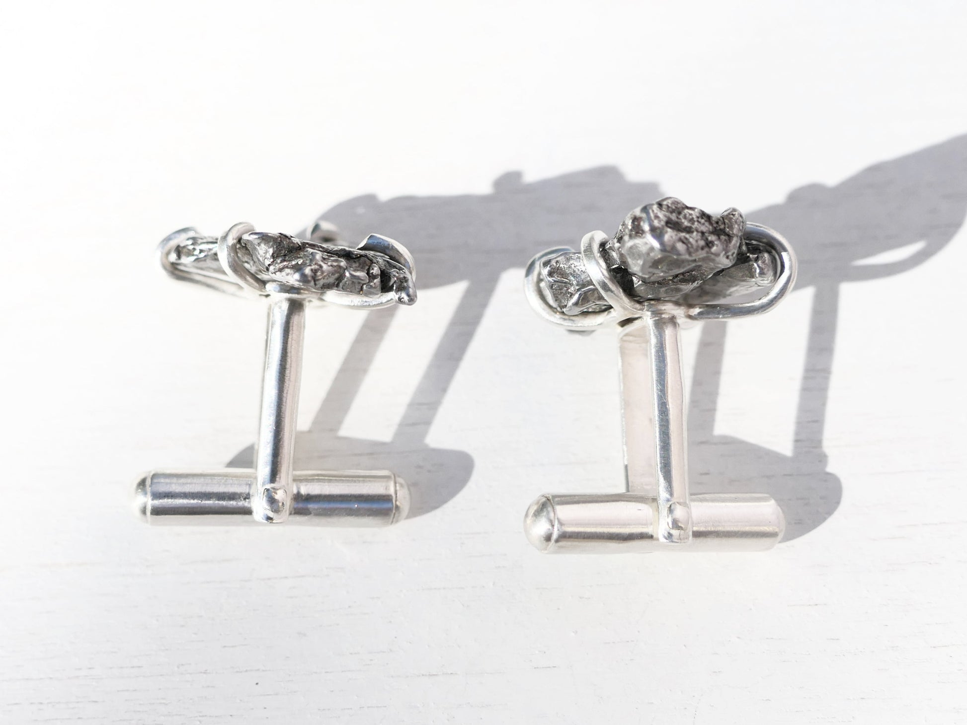Unique Meteorite Cufflinks perfect men's gift