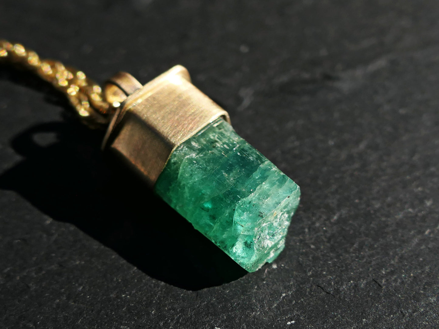 Natural Emerald Crystal gemstone jewelry