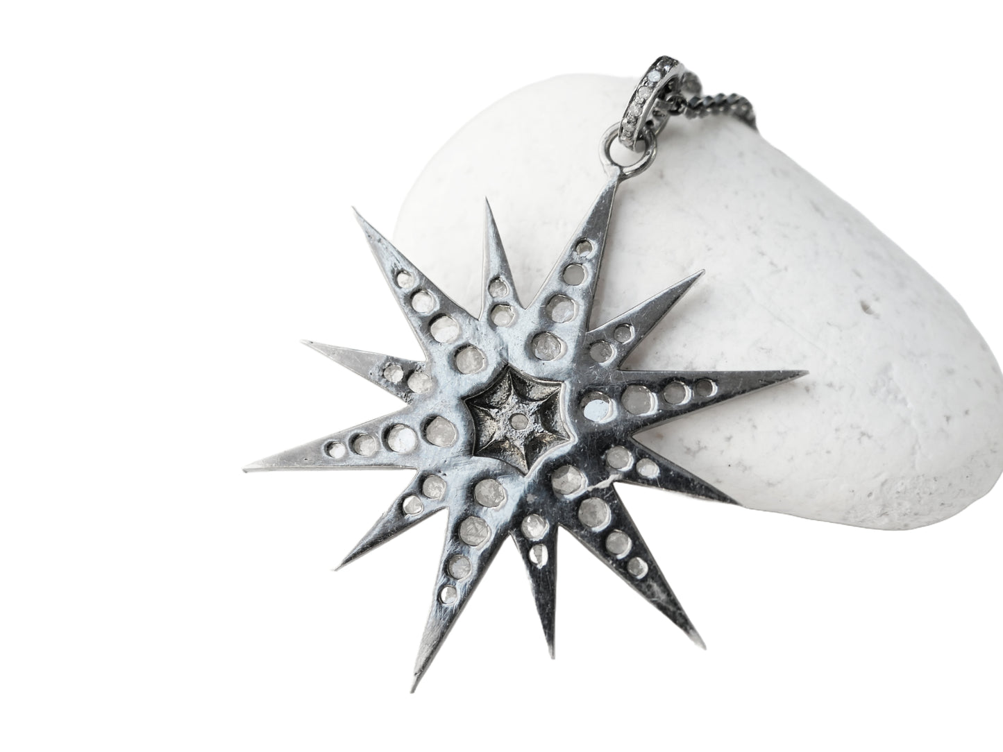 large North Star pendant necklace