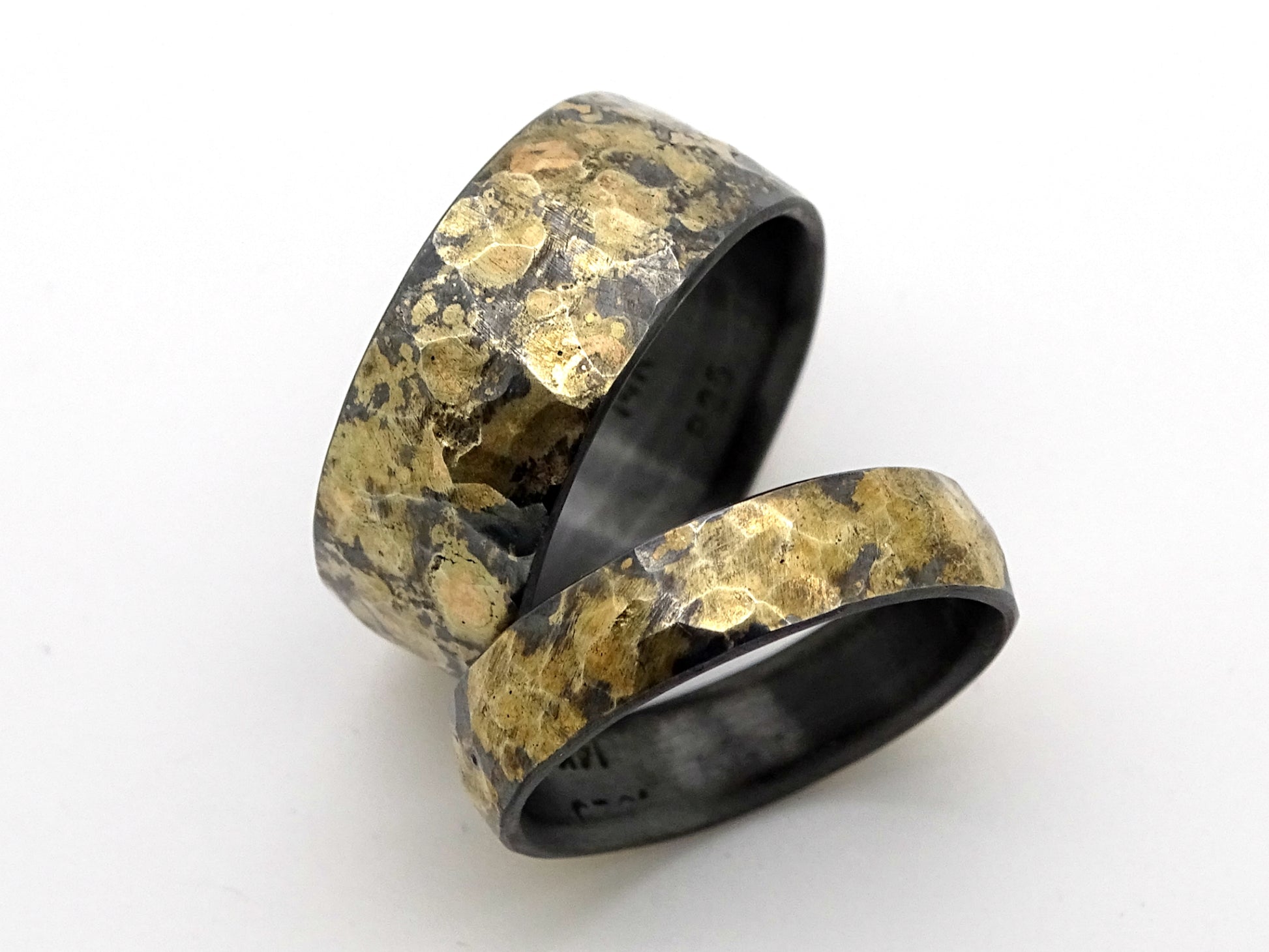 hammered ring set