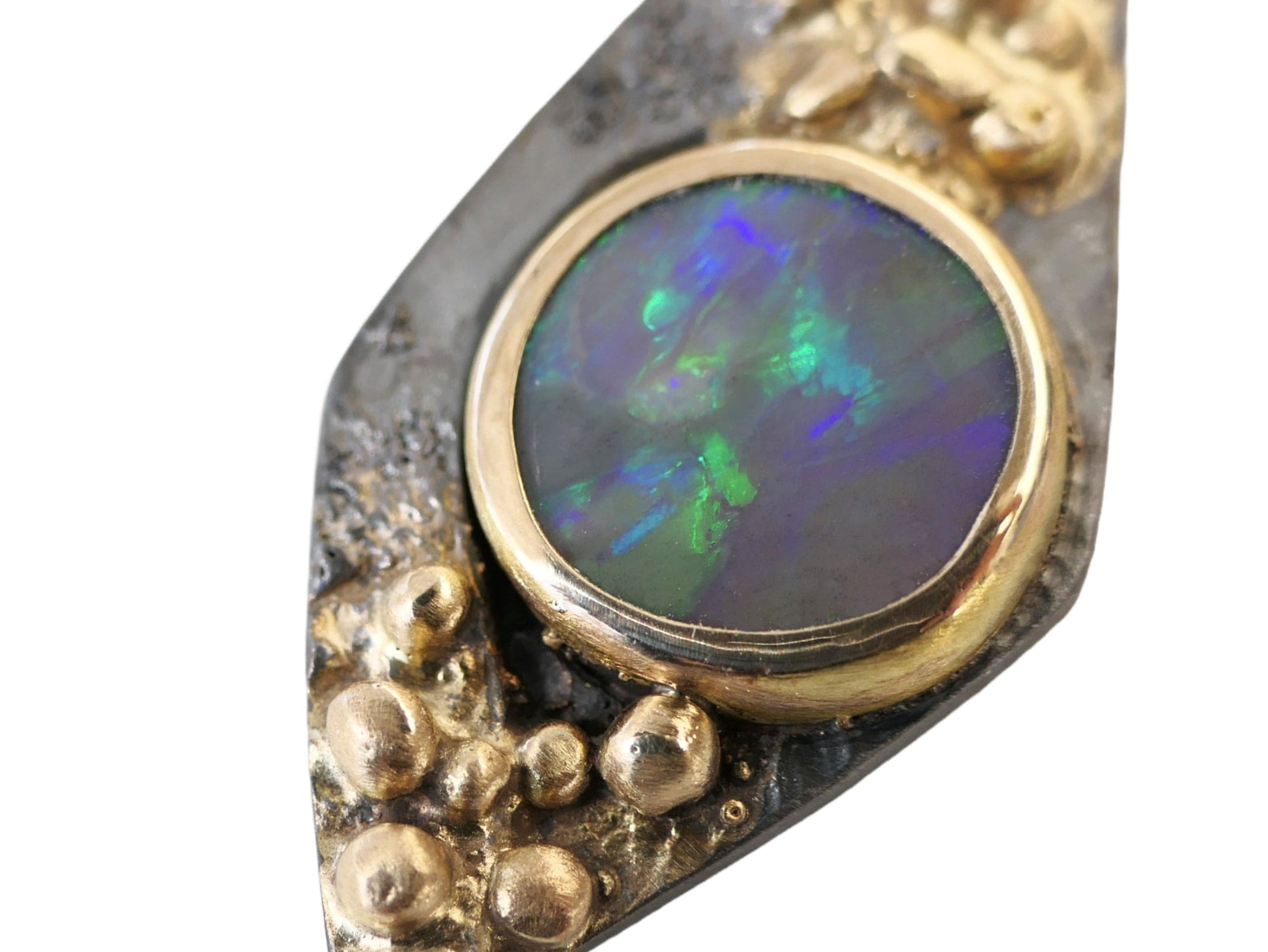 Australian black opal pendant