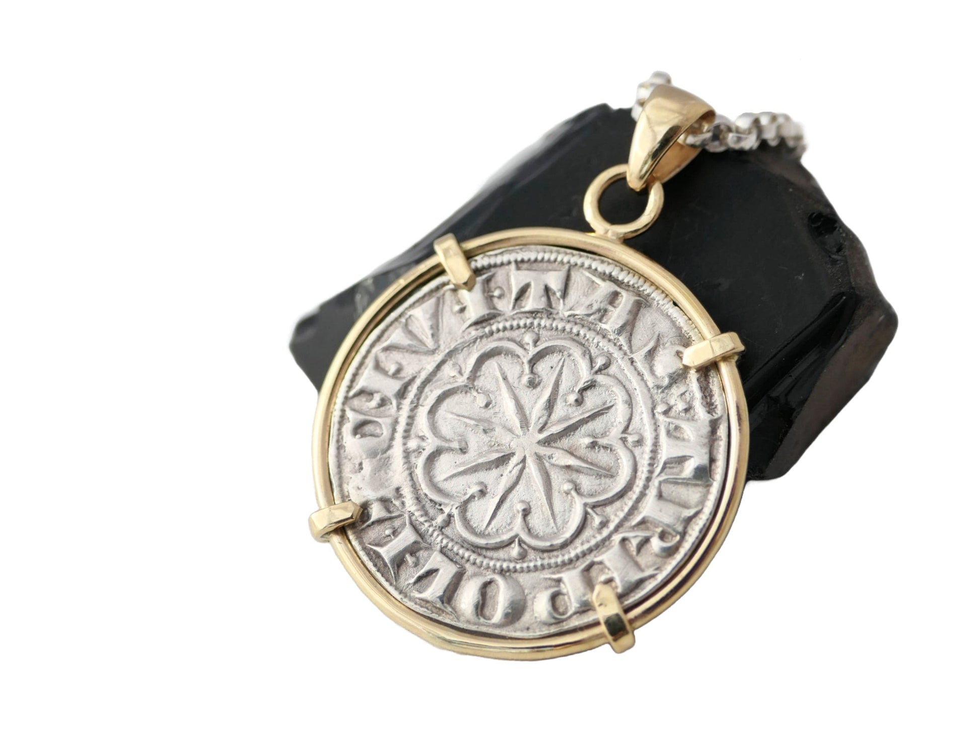 real Crusader coin jewelry