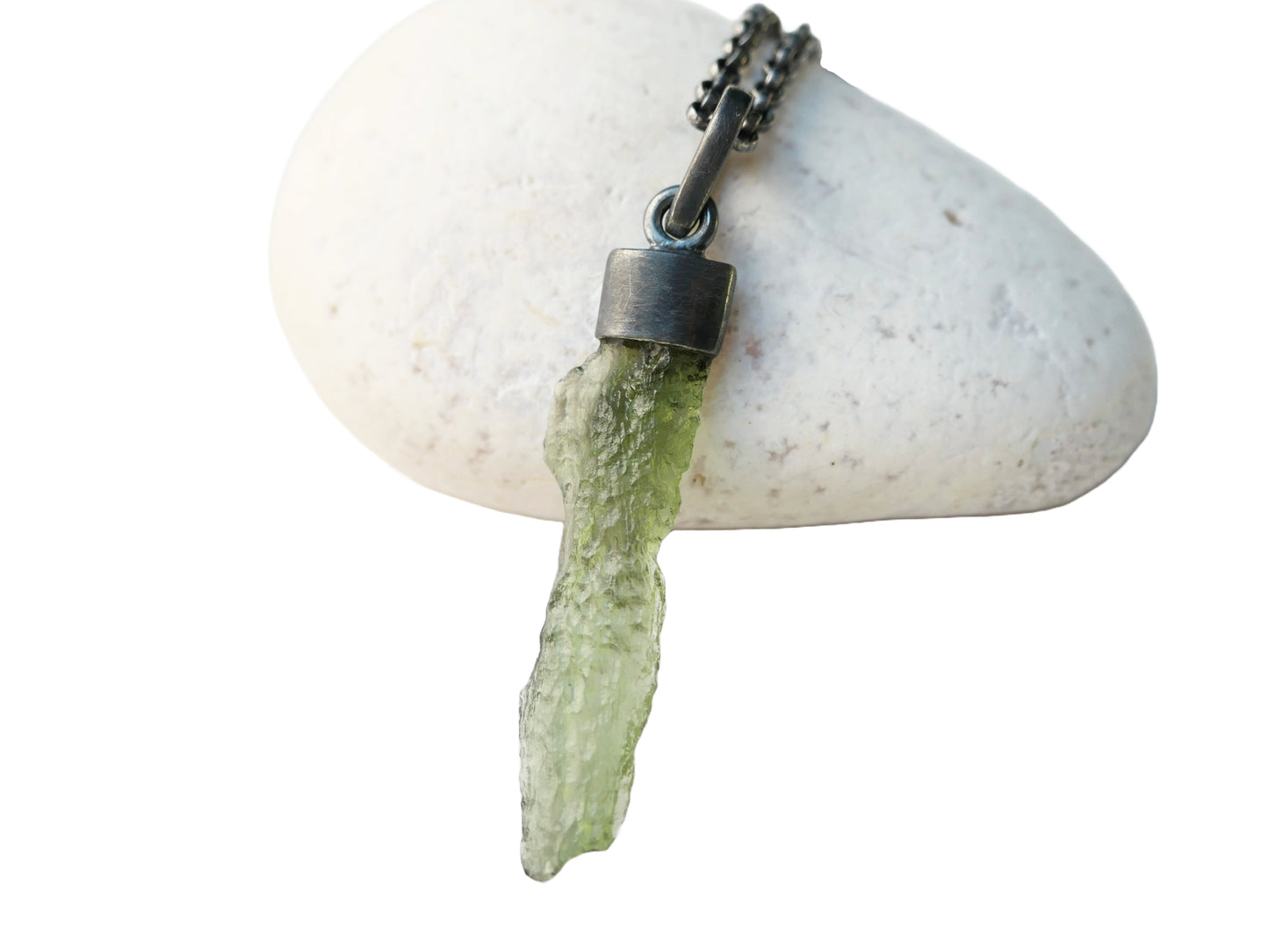 Moldavite necklace for women