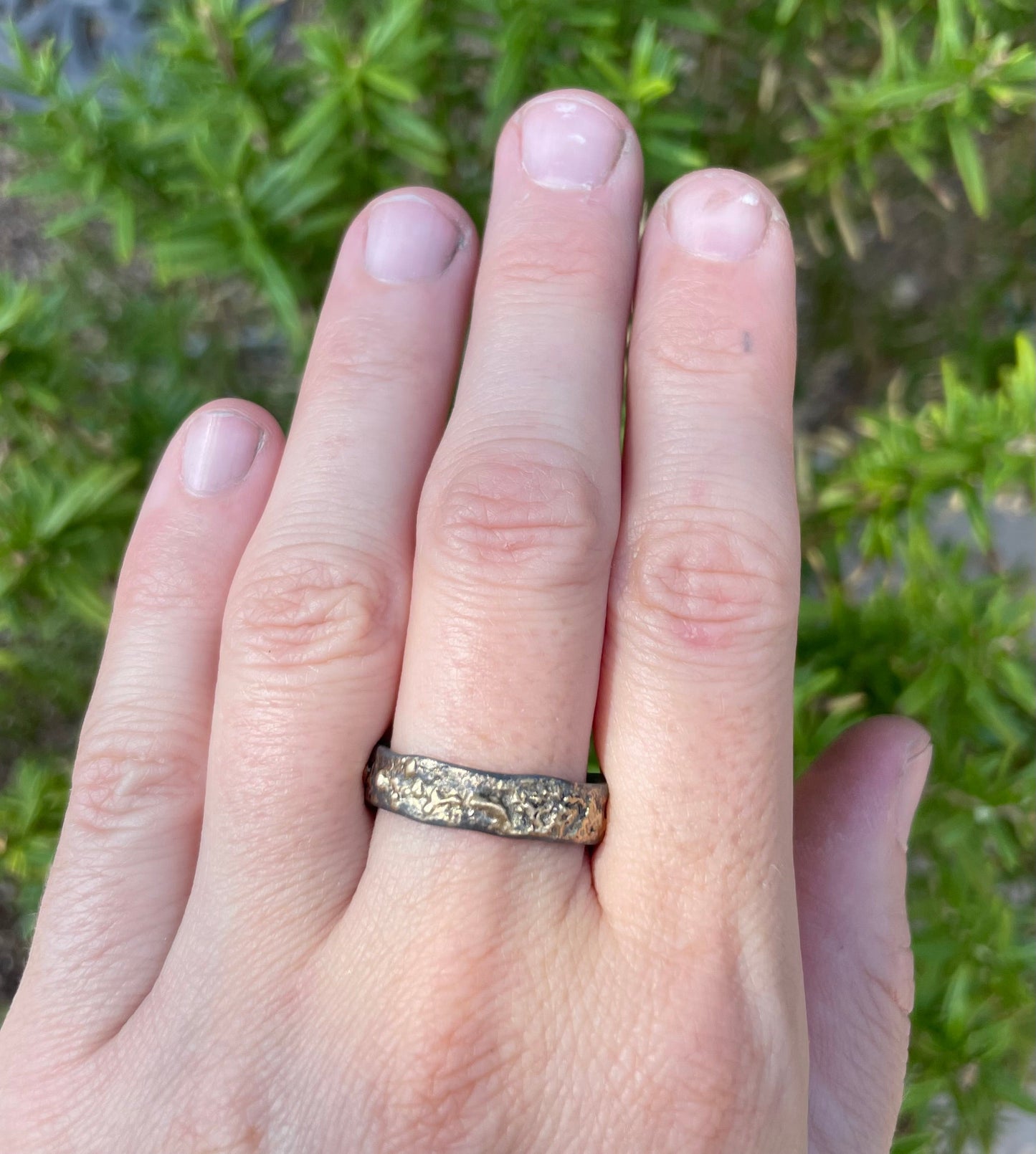 gold and silver band unique wedding ring