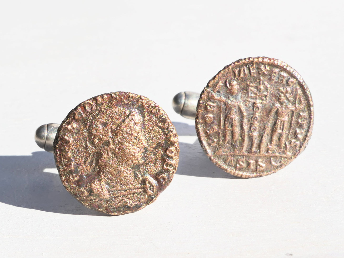 authentic Roman Emperor coin cufflinks 