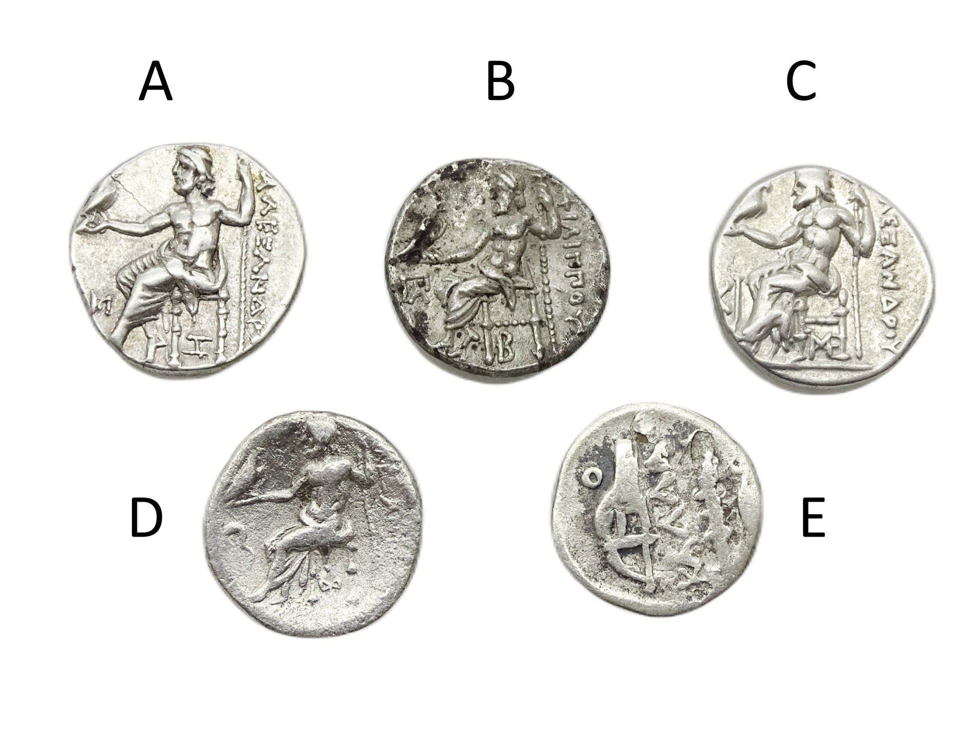 silver drachm coin