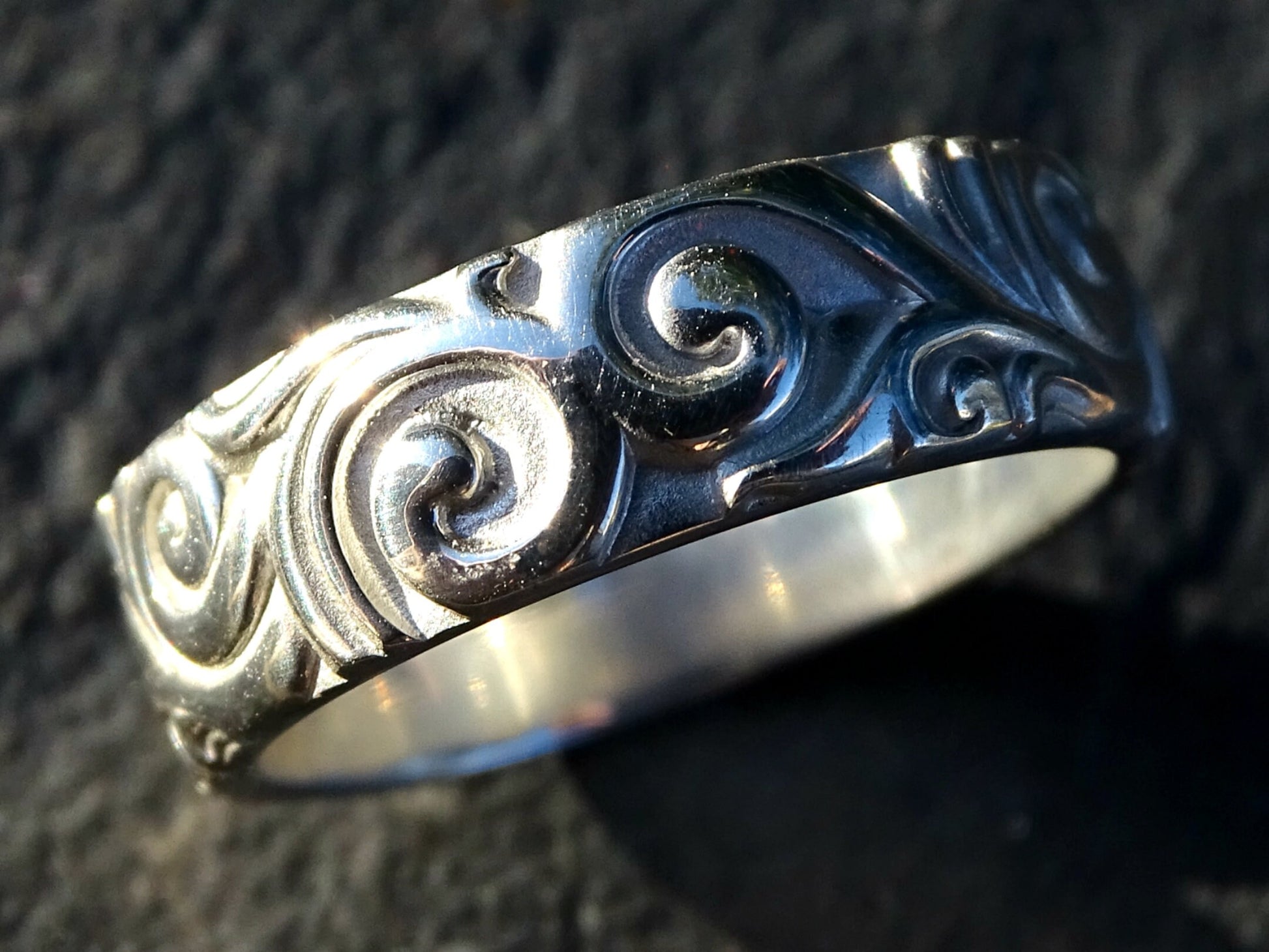 unusual silver ring