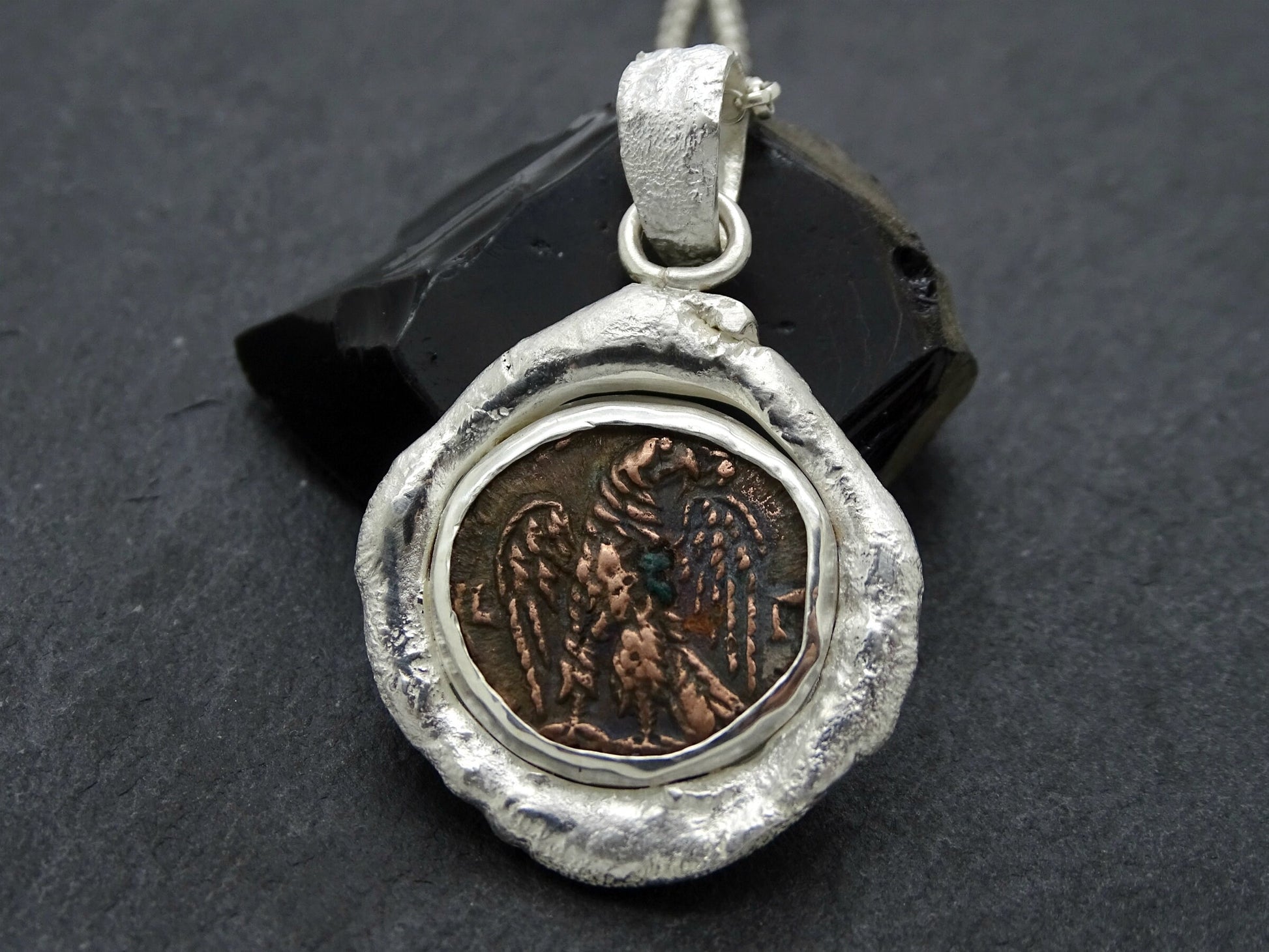 Roman coin necklace