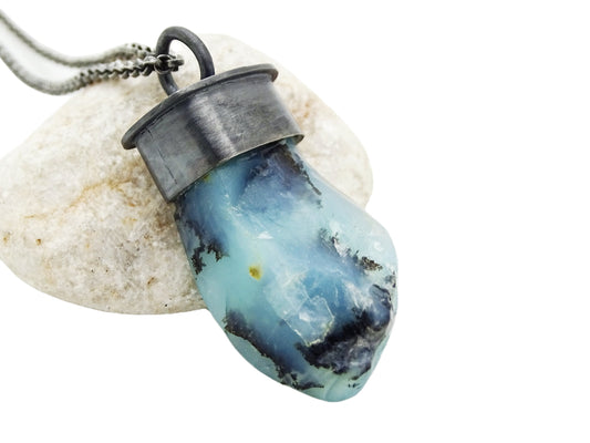 blue opal pendant