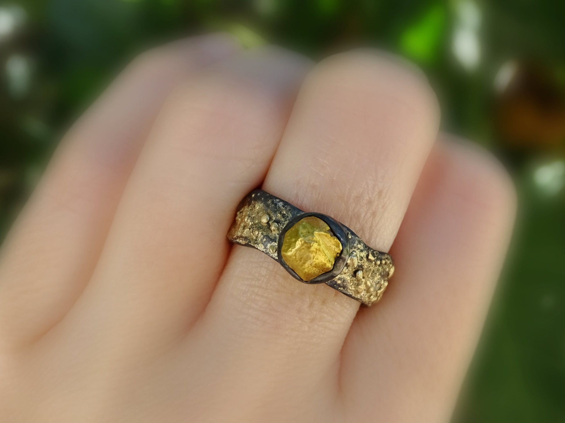 gold nugget ring