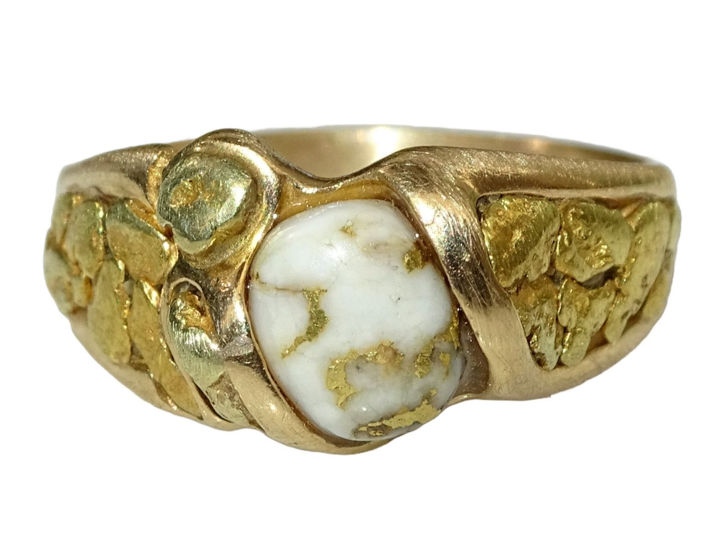 gold nugget ring for men and women