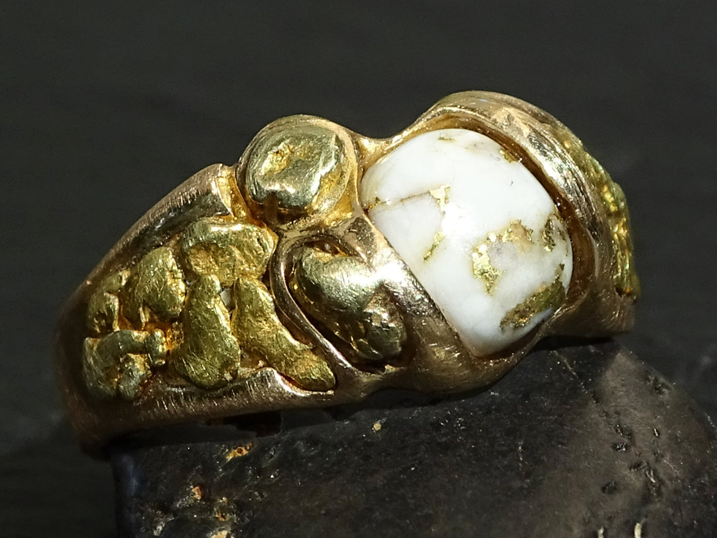 real gold nugget ring