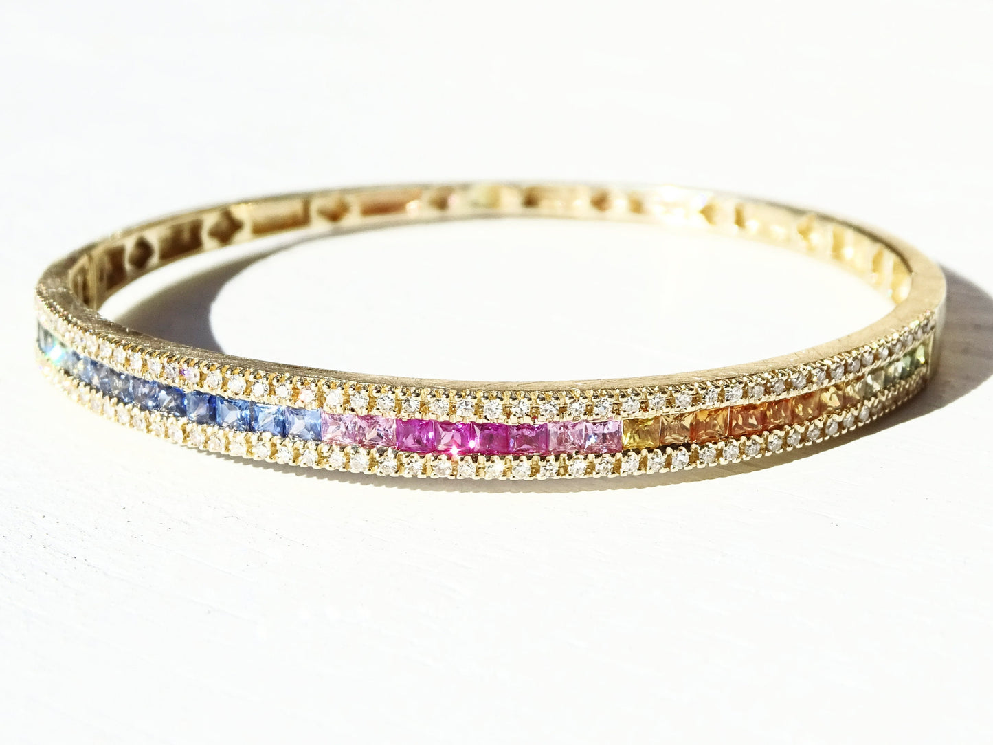 sapphire gold bracelet