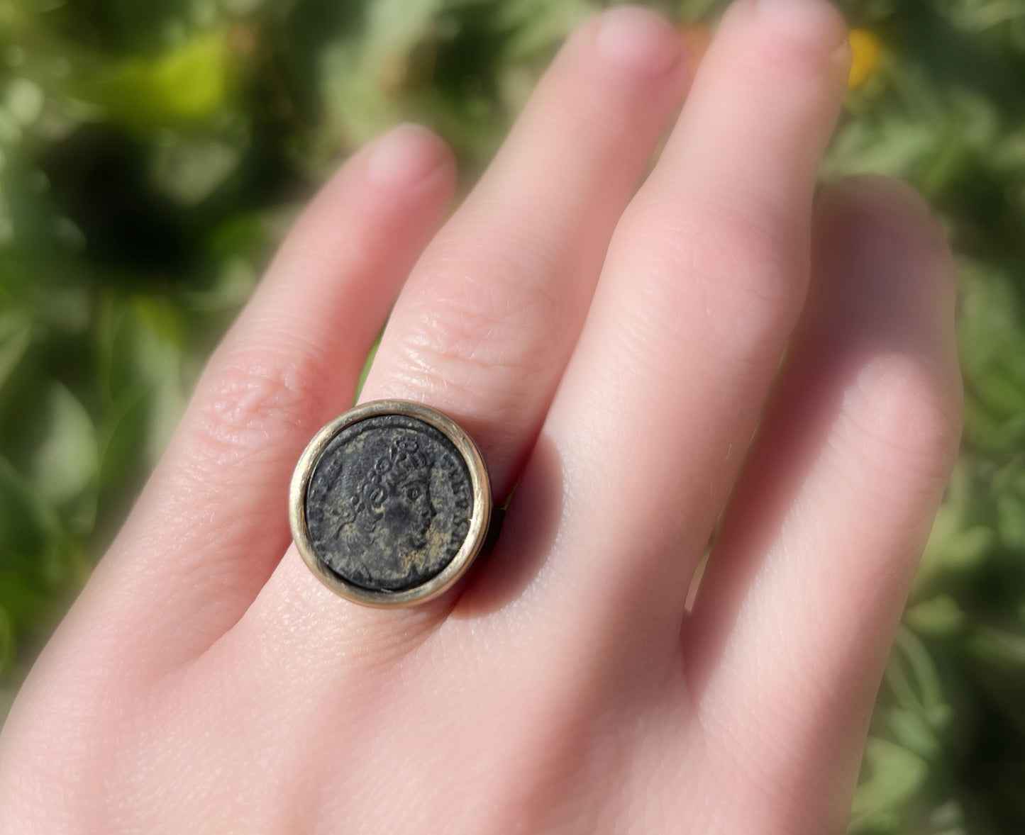 ancient coin ring