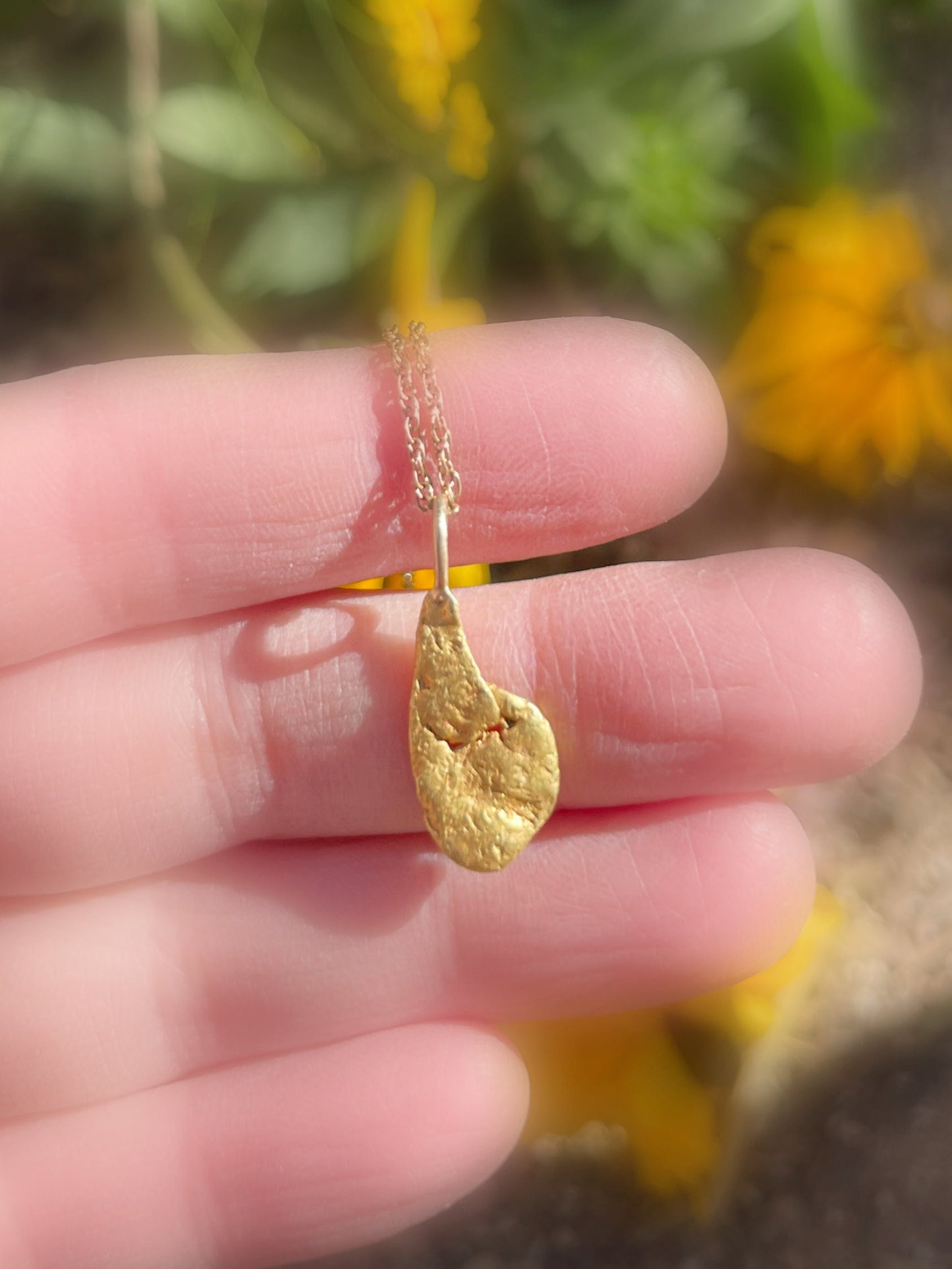 gold nugget necklace