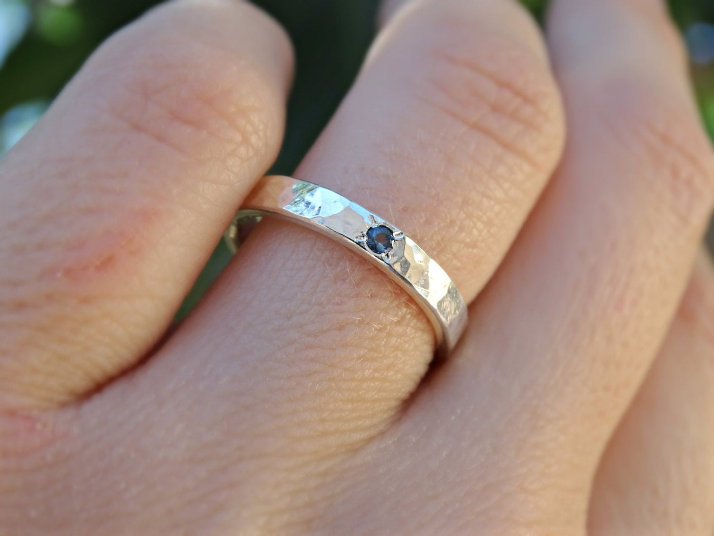 hidden gemstone engagement ring